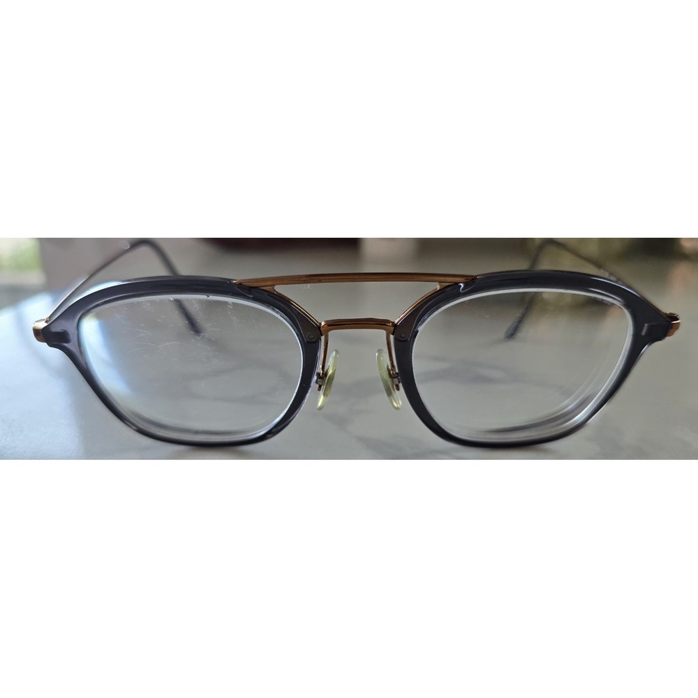 Ray-Ban RBRX 7098 5633 Eyeglasses Clear‎ Lens Gray On Bronze Pre-owned